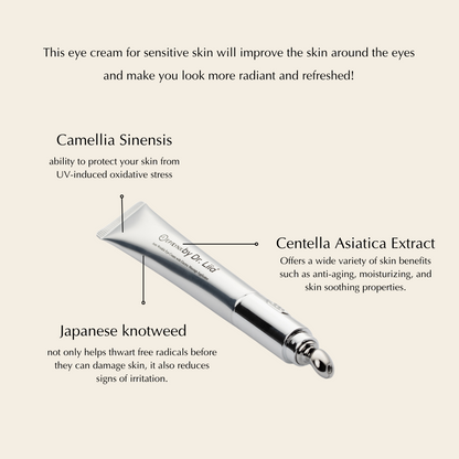 Ultra Renewal Depuffing Eye Cream for Sensitive Skin – Vegan, Gluten-Free &amp; Brightening by EpiLynx