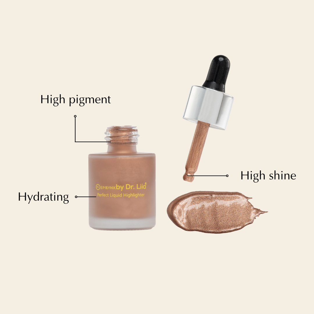Perfect Liquid Highlighter Drops – Dewy, Luminous Glow (Vegan, Gluten-Free) by EpiLynx