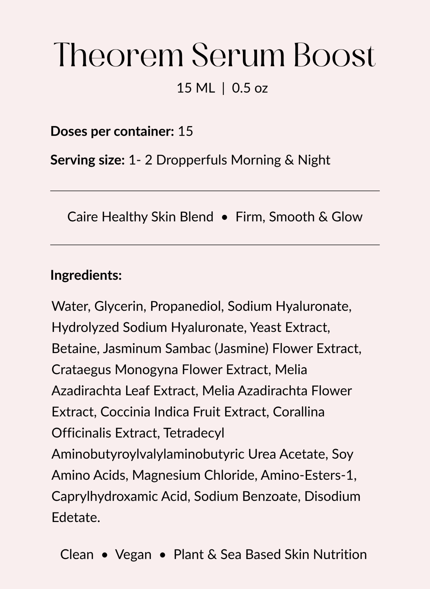Theorem Serum Boost by Caire Beauty