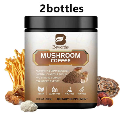 Mushroom Coffee with Cordyceps, Reishi &amp; Lion&