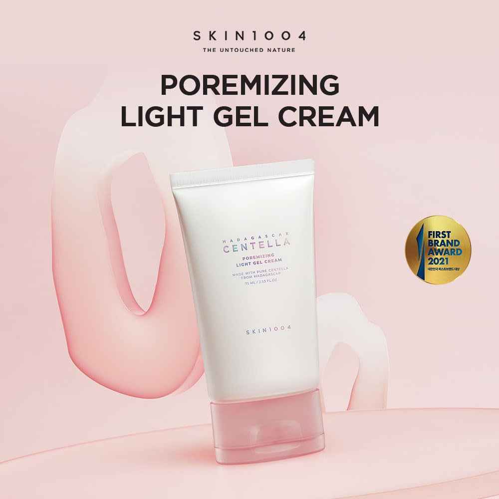 Madagascar Centella Poremizing Light Gel Cream 2.53 Fl.Oz (75Ml) | Tightens Pores | Soothes Irritated Skin