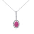.45ct Ruby Diamond Fashion Pendants 10KT White Gold by Bids.com