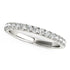 14k White Gold Round Pave Setting Diamond Wedding Band (3/8 cttw) by Bids.com