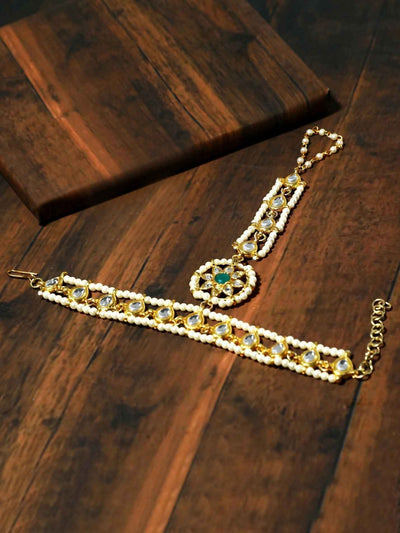 Joban Fashion Kundan Hathphool For Women