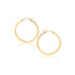 14k Yellow Gold Polished Hoop Earrings (2x40mm) by Bids.com
