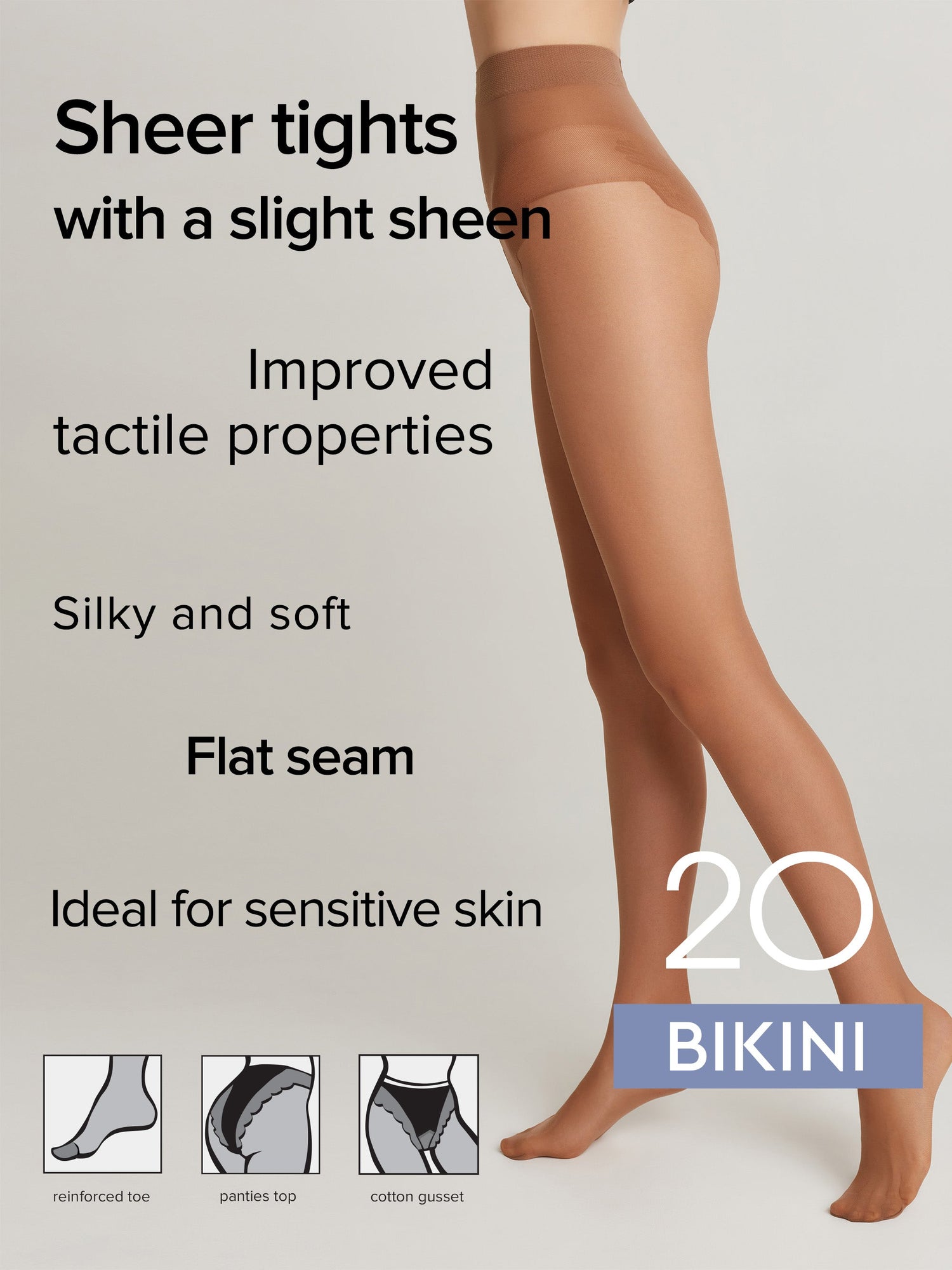 Tights Conte Bikini 20 Den - Ajour Top - DestGlow