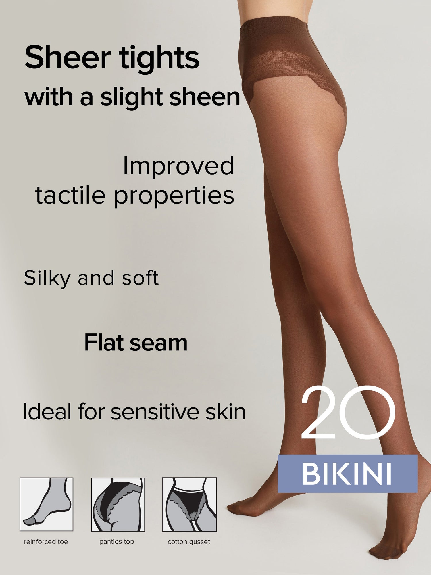 Tights Conte Bikini 20 Den - Ajour Top - DestGlow