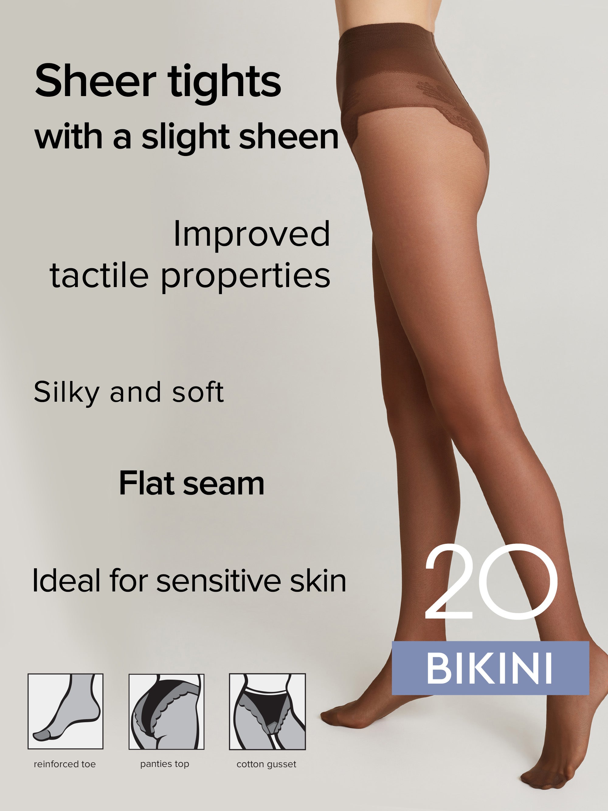 Tights Conte Bikini 20 Den - Ajour Top - DestGlow