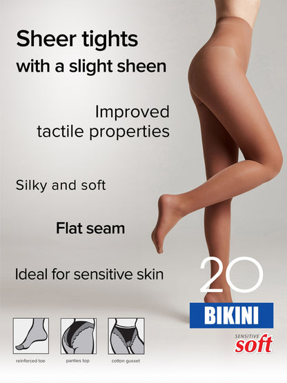 Tights Conte Bikini 20 Den - Ajour Top by TheRanok.com