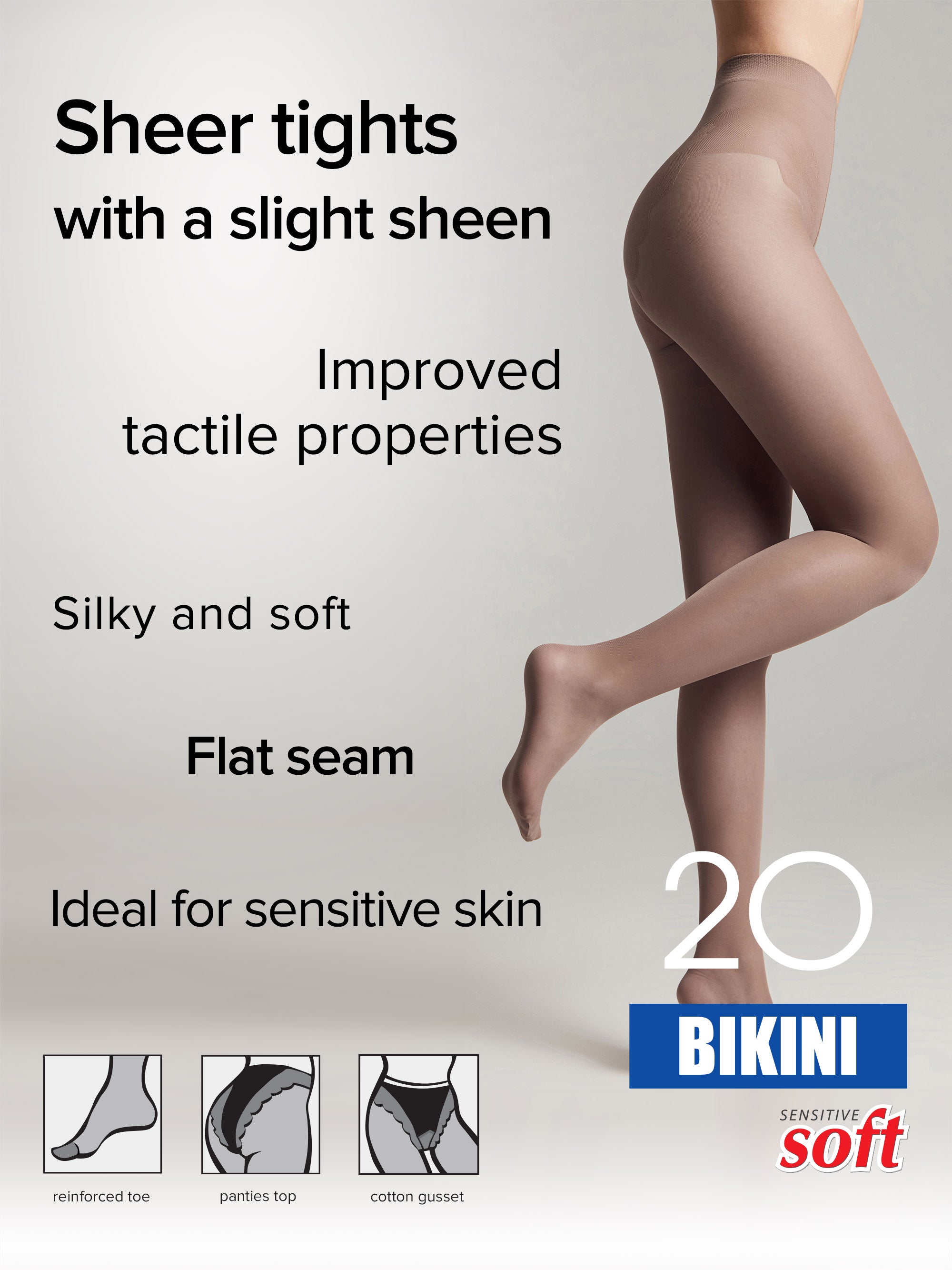 Tights Conte Bikini 20 Den - Ajour Top by TheRanok.com
