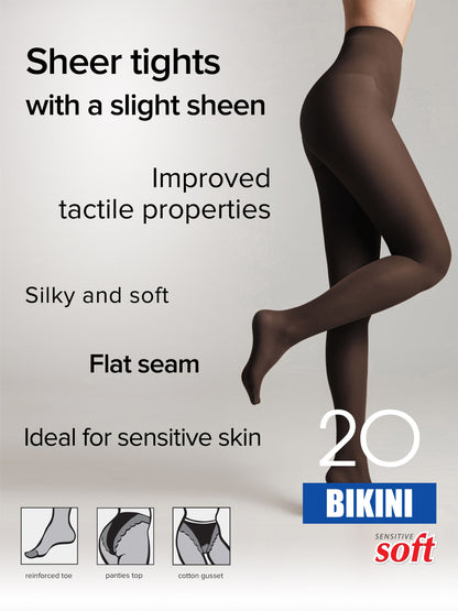 Tights Conte Bikini 20 Den - Ajour Top by TheRanok.com