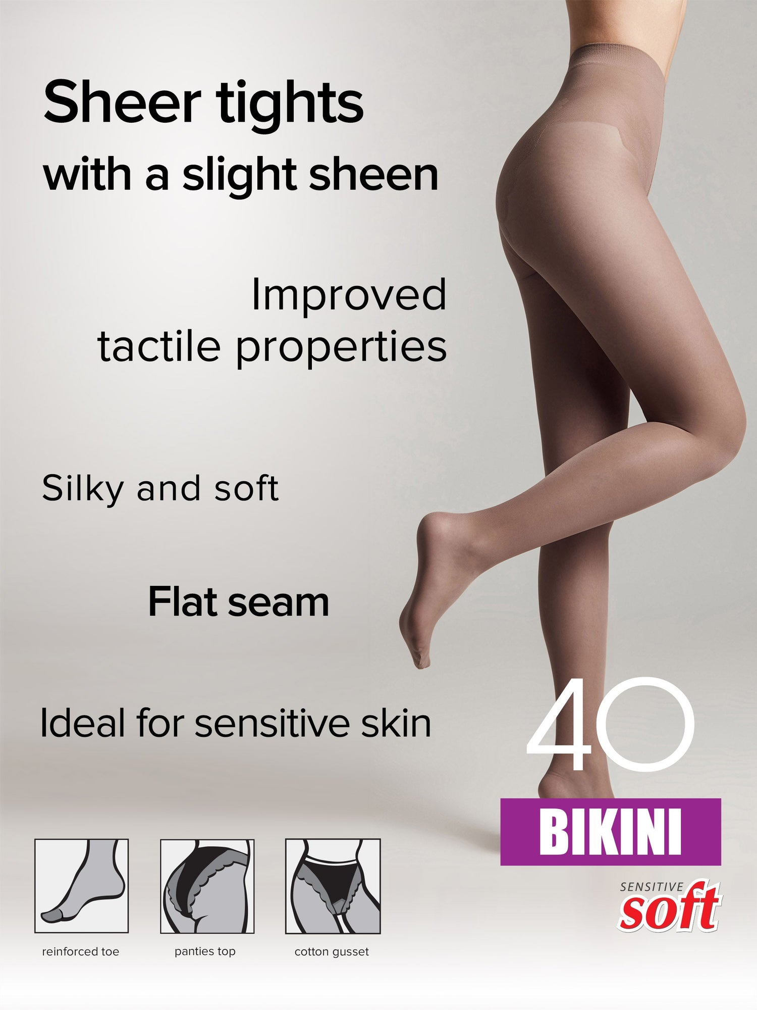 Tights Conte Bikini 40 Den - Ajour Top by TheRanok.com
