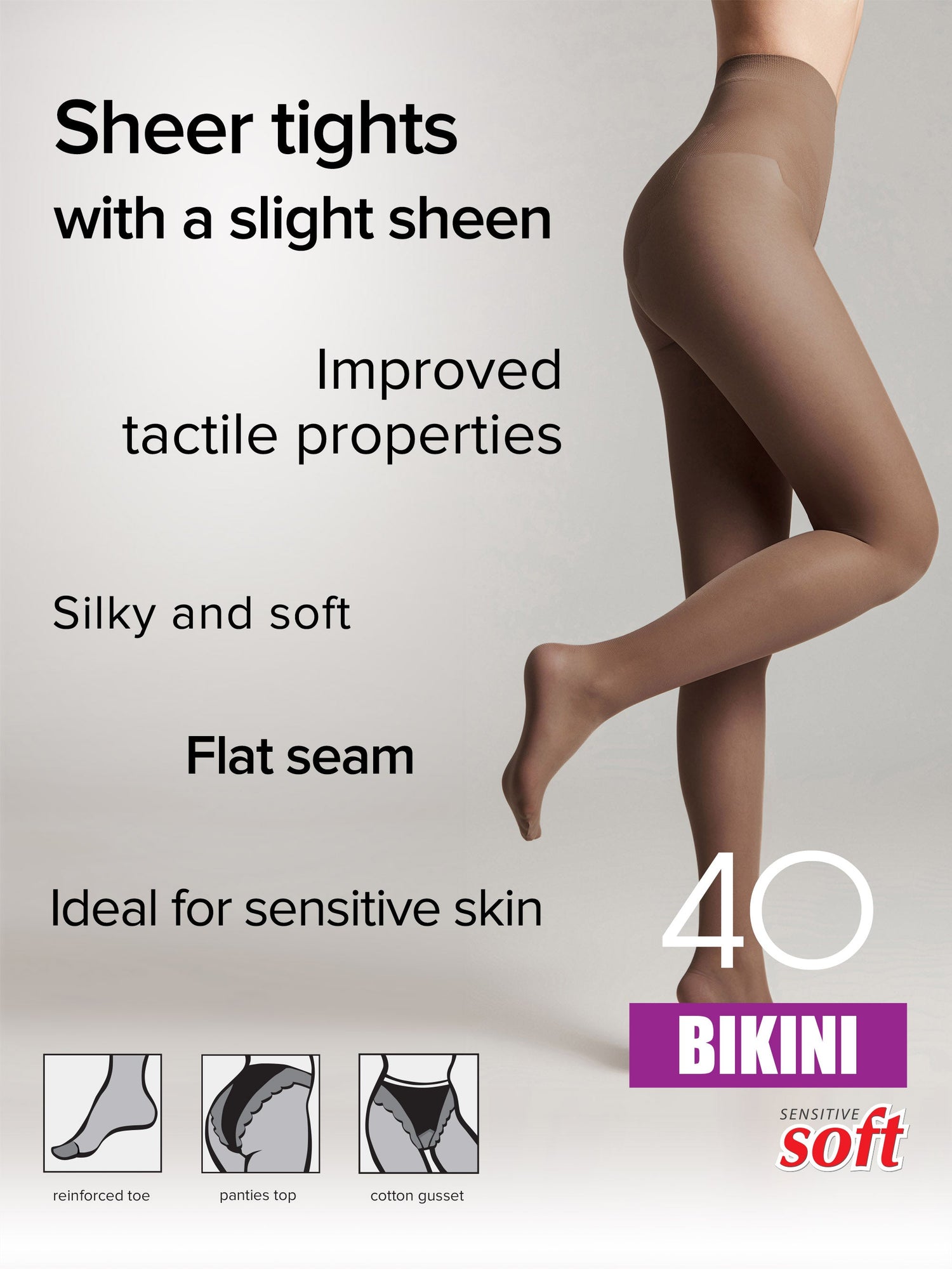 Tights Conte Bikini 40 Den - Ajour Top