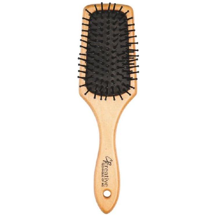 Eco-Friendly Wood Paddle Nylon Hair Brush by Pasteur Pharmacy