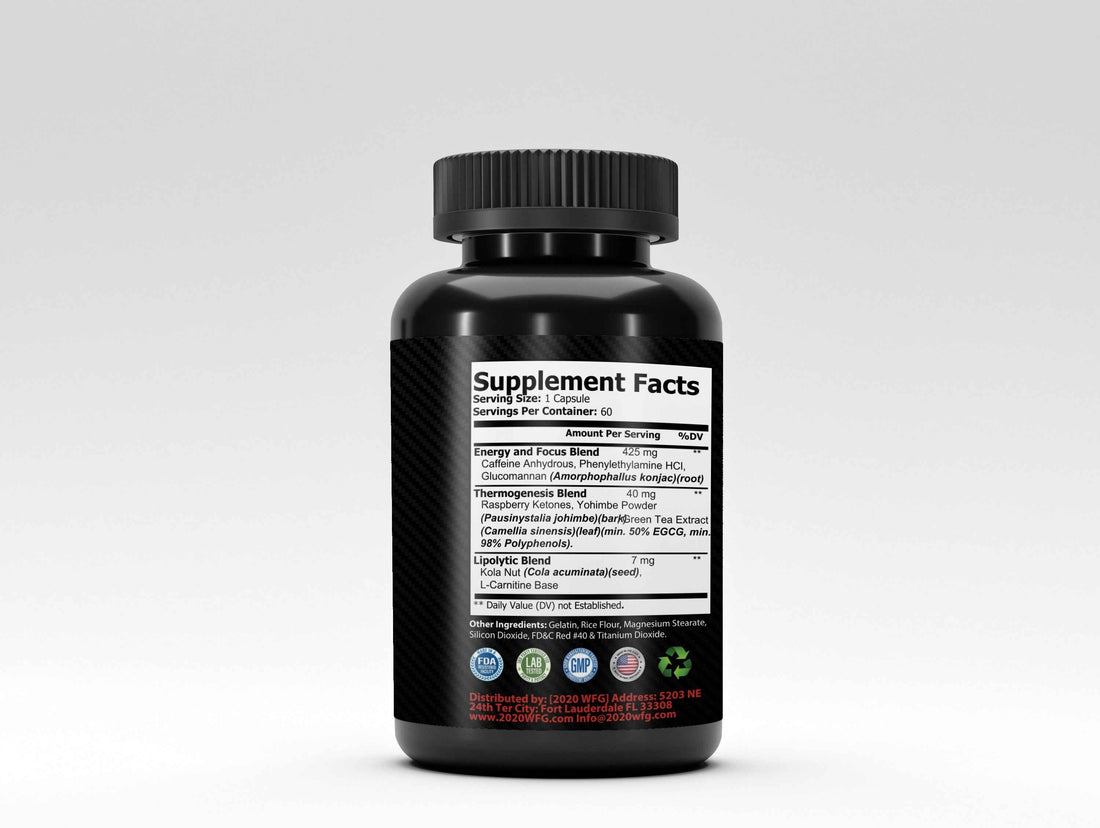 TRENOCUT: AM Fat Metabolism Activator | 60 Capsules – Clinically Studied Ingredients for Targeted Fat Loss