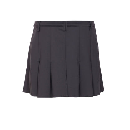 Ganni Women Black Pleated Mini Skirt by Luosophy