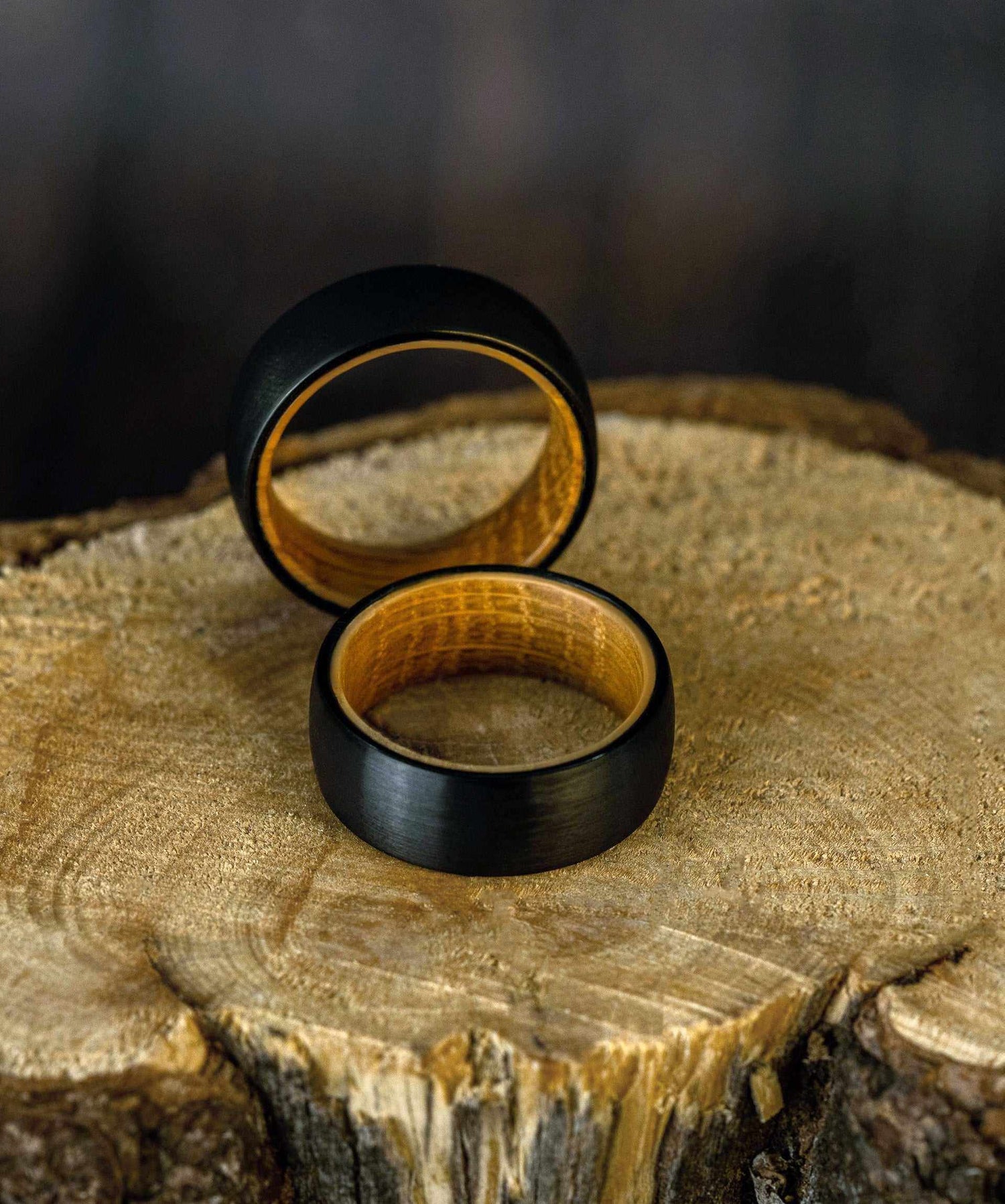Plain Whiskey Barrel Tungsten Carbide Ring - DestGlow
