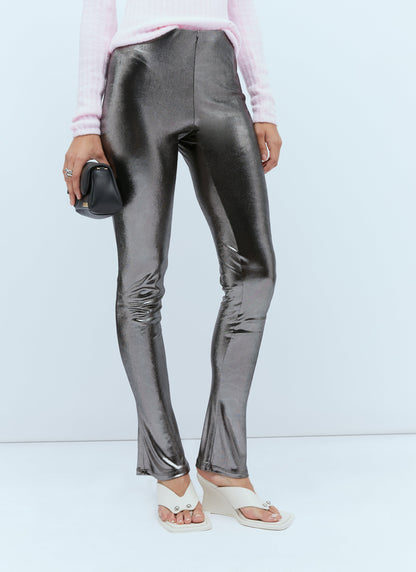 Blumarine Women Metallic Leggings by Luosophy