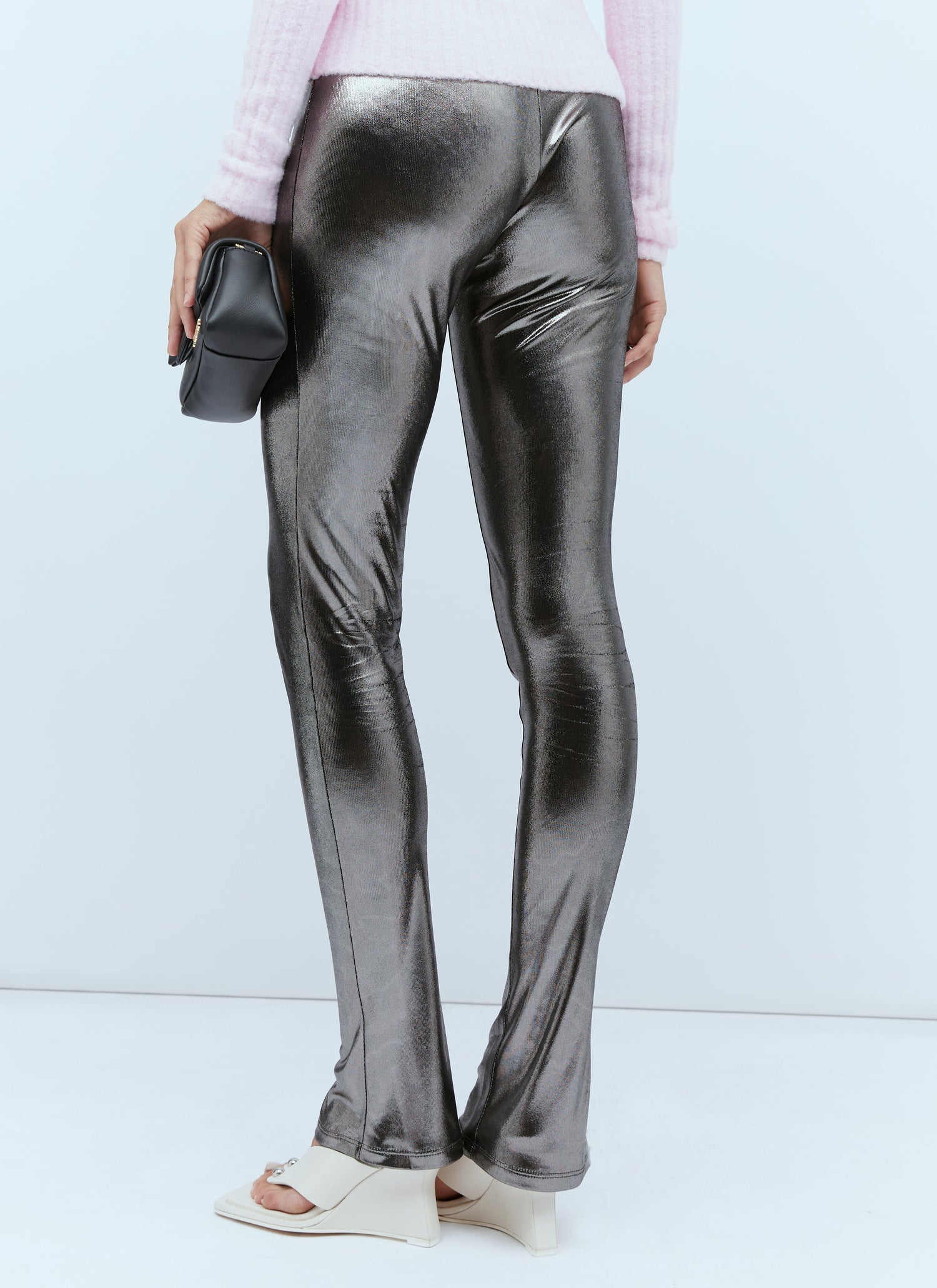 Blumarine Women Metallic Leggings by Luosophy