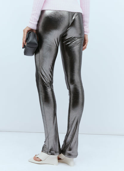 Blumarine Women Metallic Leggings by Luosophy
