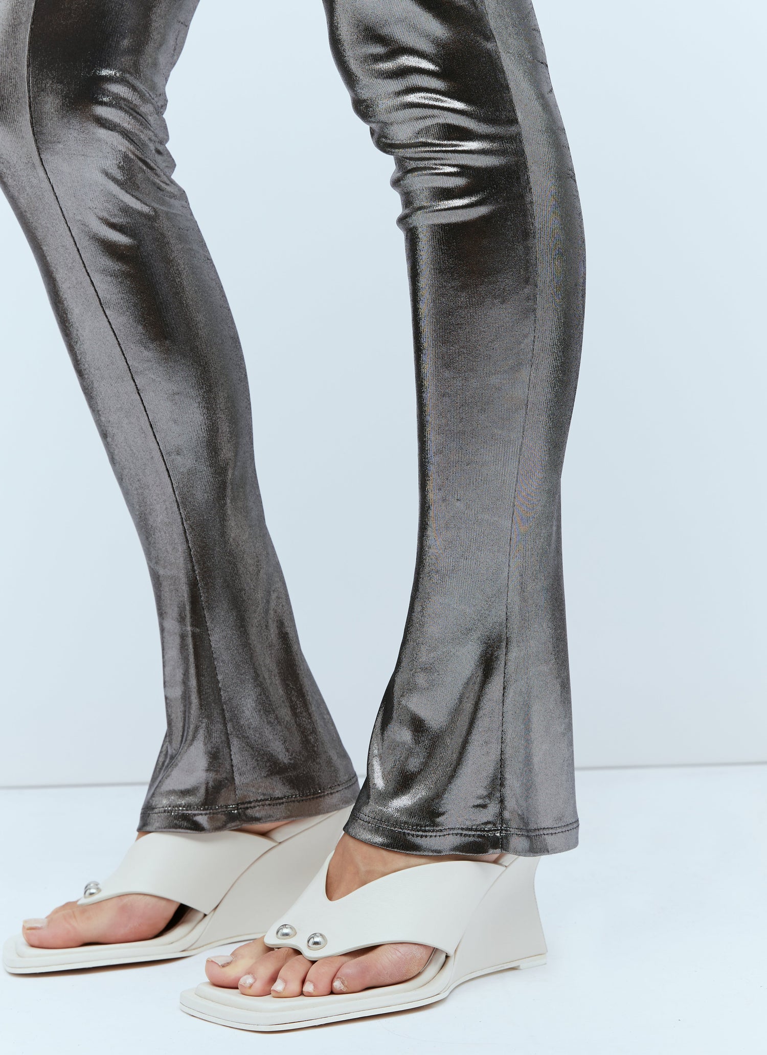Blumarine Women Metallic Leggings by Luosophy