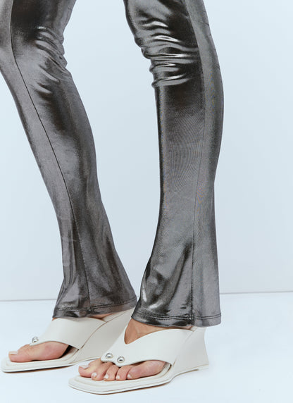 Blumarine Women Metallic Leggings by Luosophy