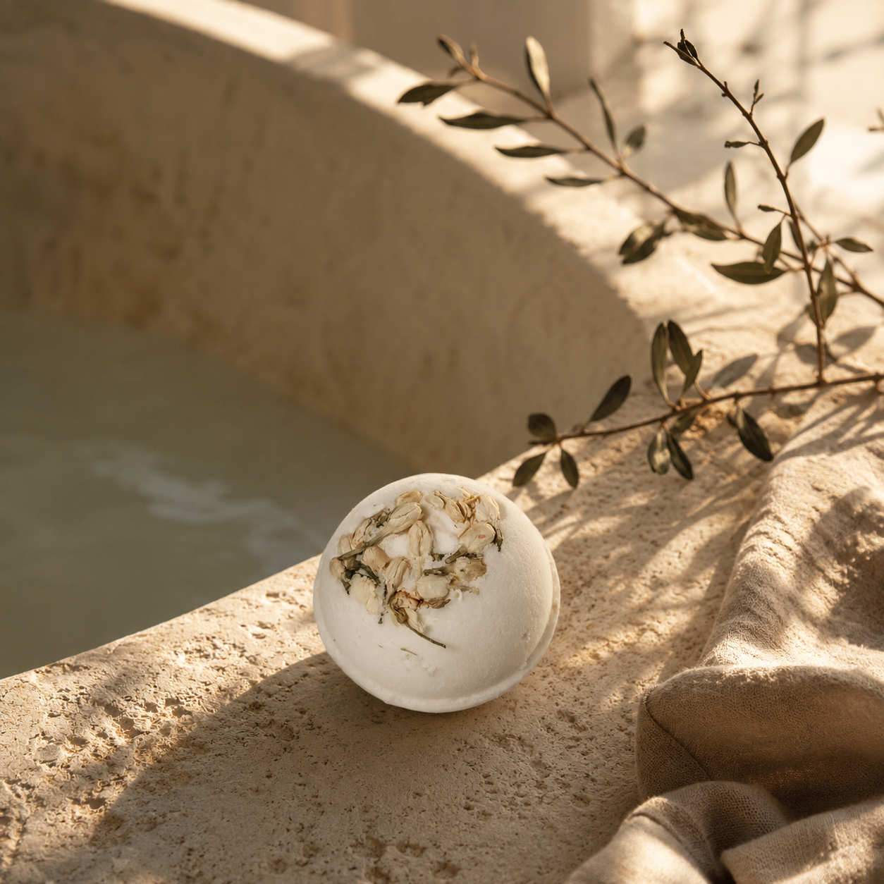 Blossom - Hemp Infused Bath Bomb by Mobaak Aromatherapy Shoppe