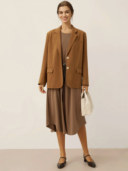 Lyocell Linen Tailored Blazer CASSIDY by LINTICO