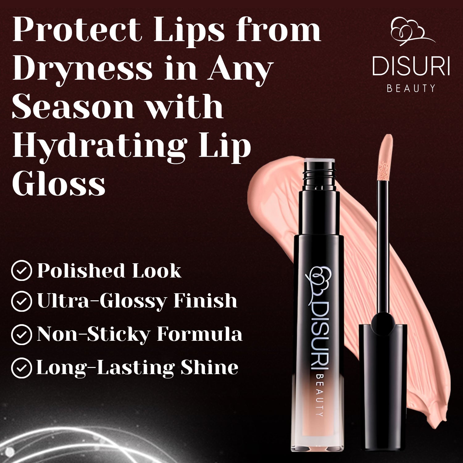 DISURI Beauty Glossy Blast Lip Gloss - Lola (M8)