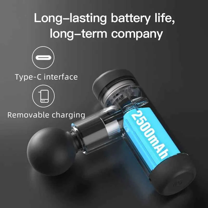 PulseMini™ Mini Percussion Massage Gun – Portable Muscle Recovery &amp; Pain Relief