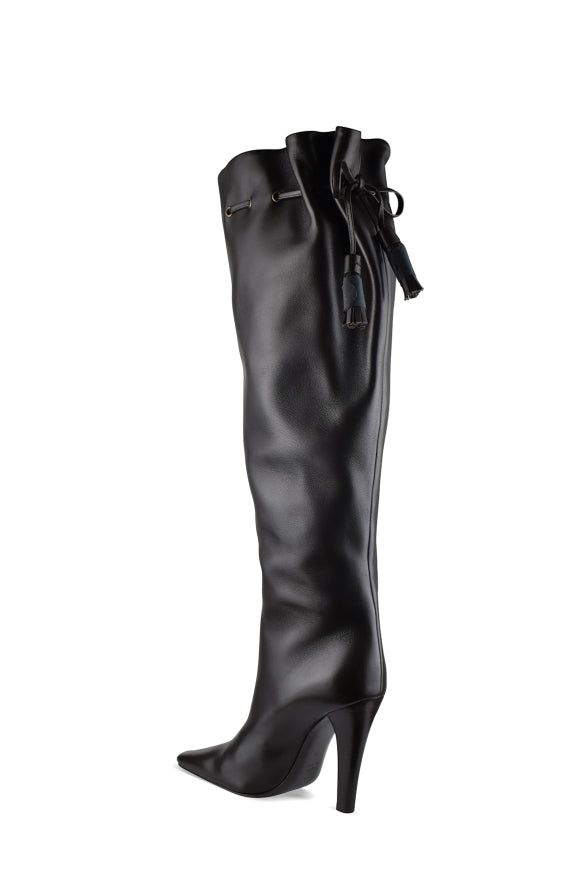 Saint Laurent Women Gathered Boots by Luosophy