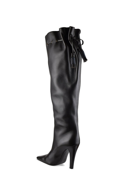 Saint Laurent Women Gathered Boots by Luosophy