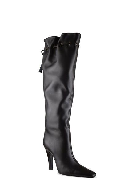 Saint Laurent Women Gathered Boots by Luosophy