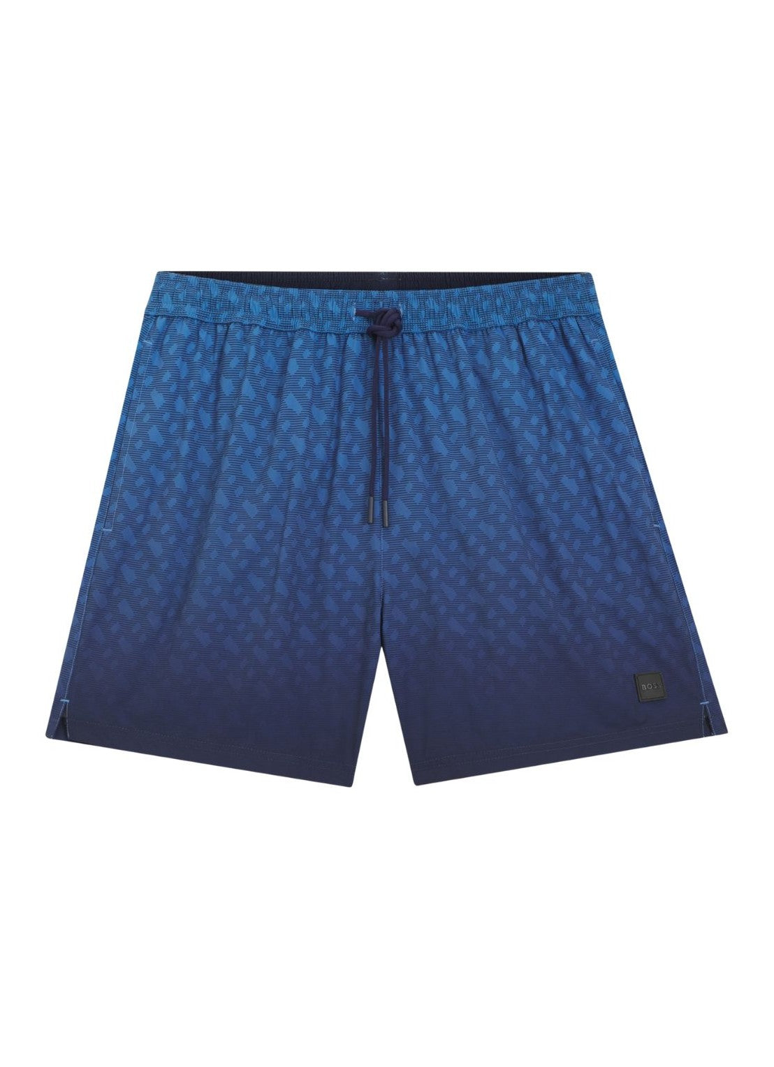 Boss Vale Monogram Print Shorts - Blue by Denim Exchange