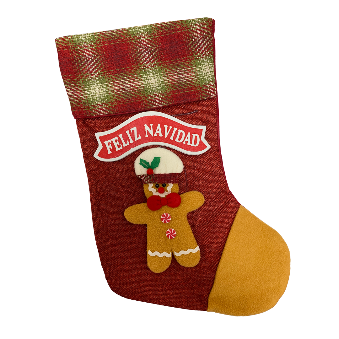 Bota Navideña Decorativa – Santa, Hombre de Jengibre o Cascanueces (AA2025-4-57/58/59/60/61) by Farmacias Savia
