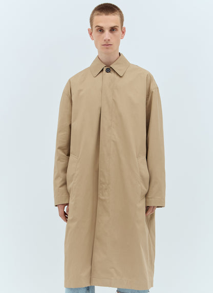 Bottega Veneta Men Cotton Twill Trench Coat by Luosophy