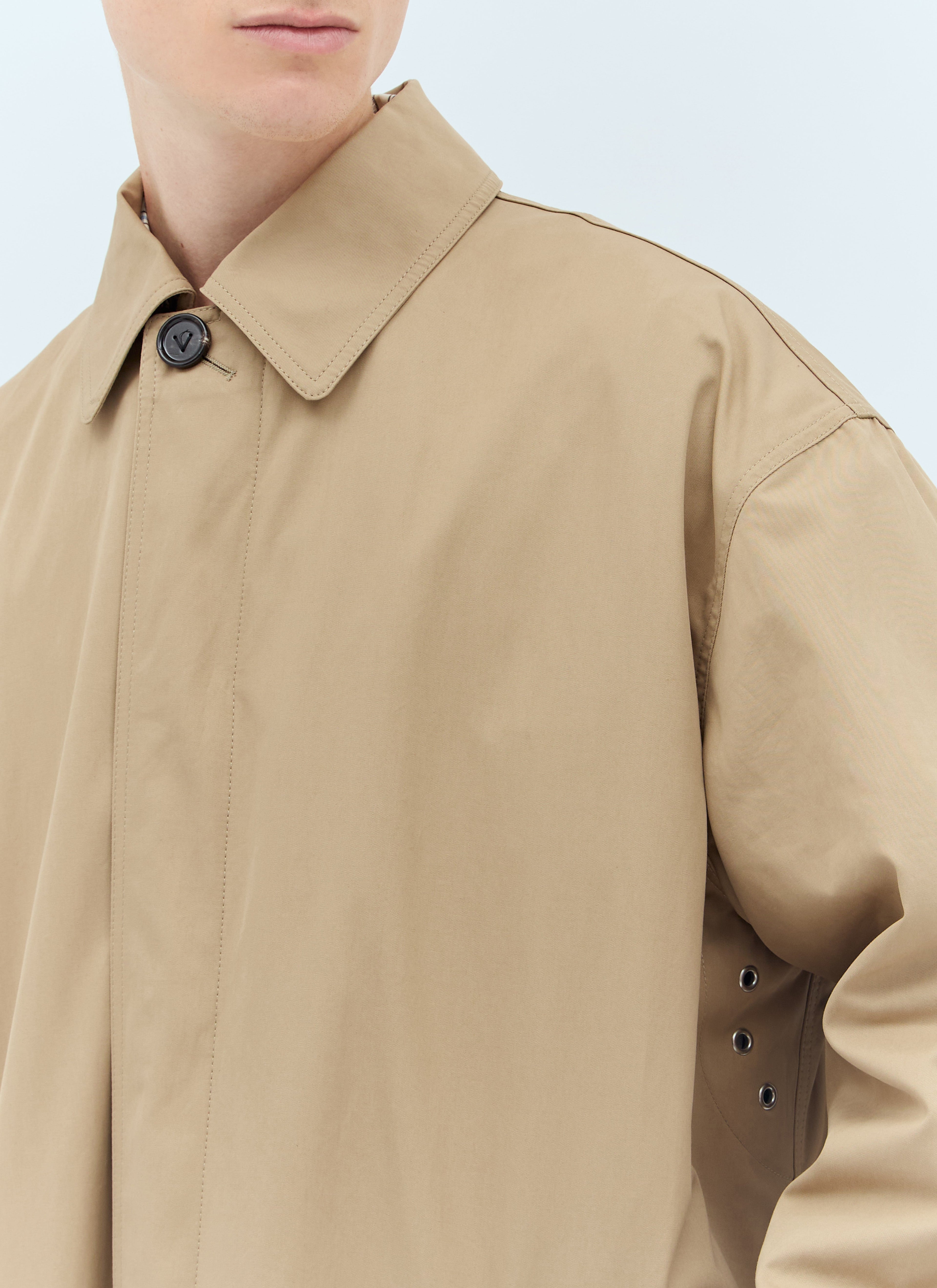 Bottega Veneta Men Cotton Twill Trench Coat by Luosophy