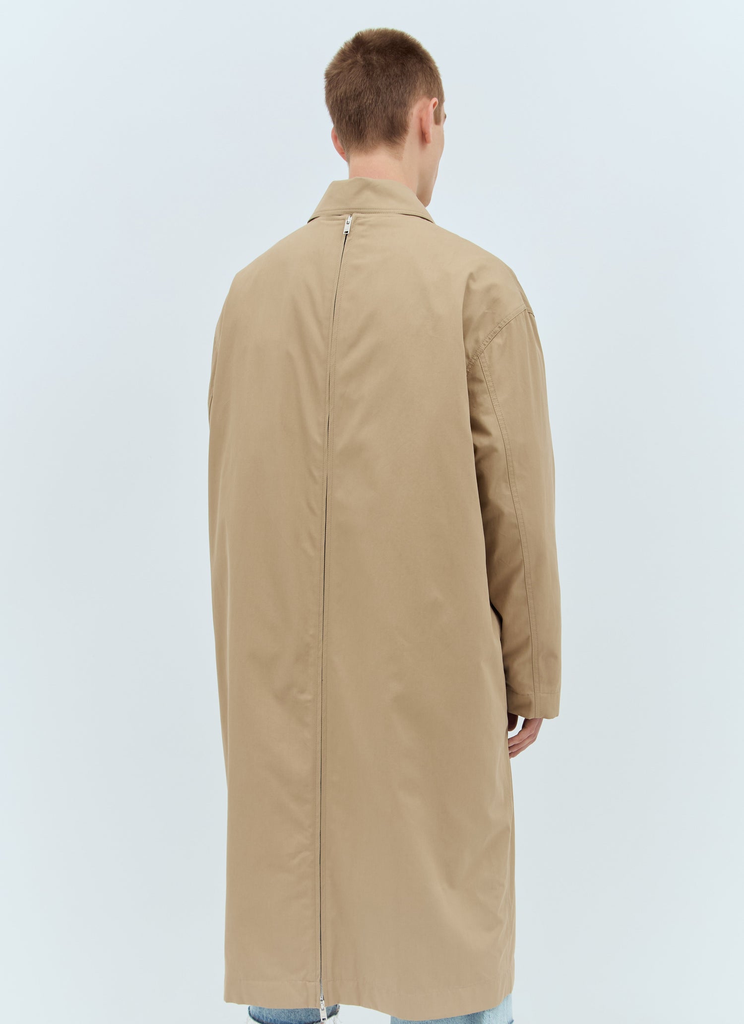 Bottega Veneta Men Cotton Twill Trench Coat by Luosophy