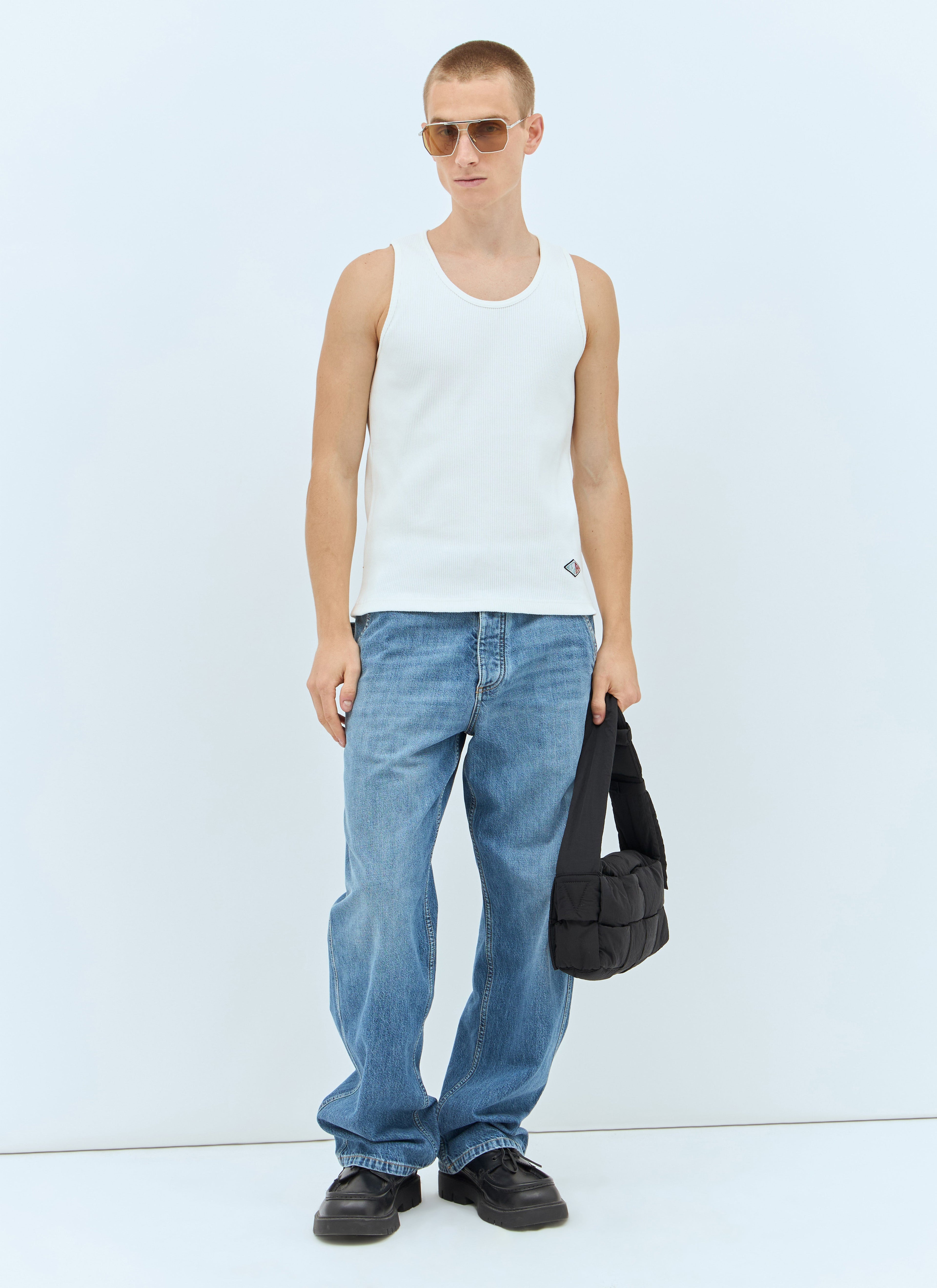 Bottega Veneta Men Rib Jersey Tank Top by Luosophy
