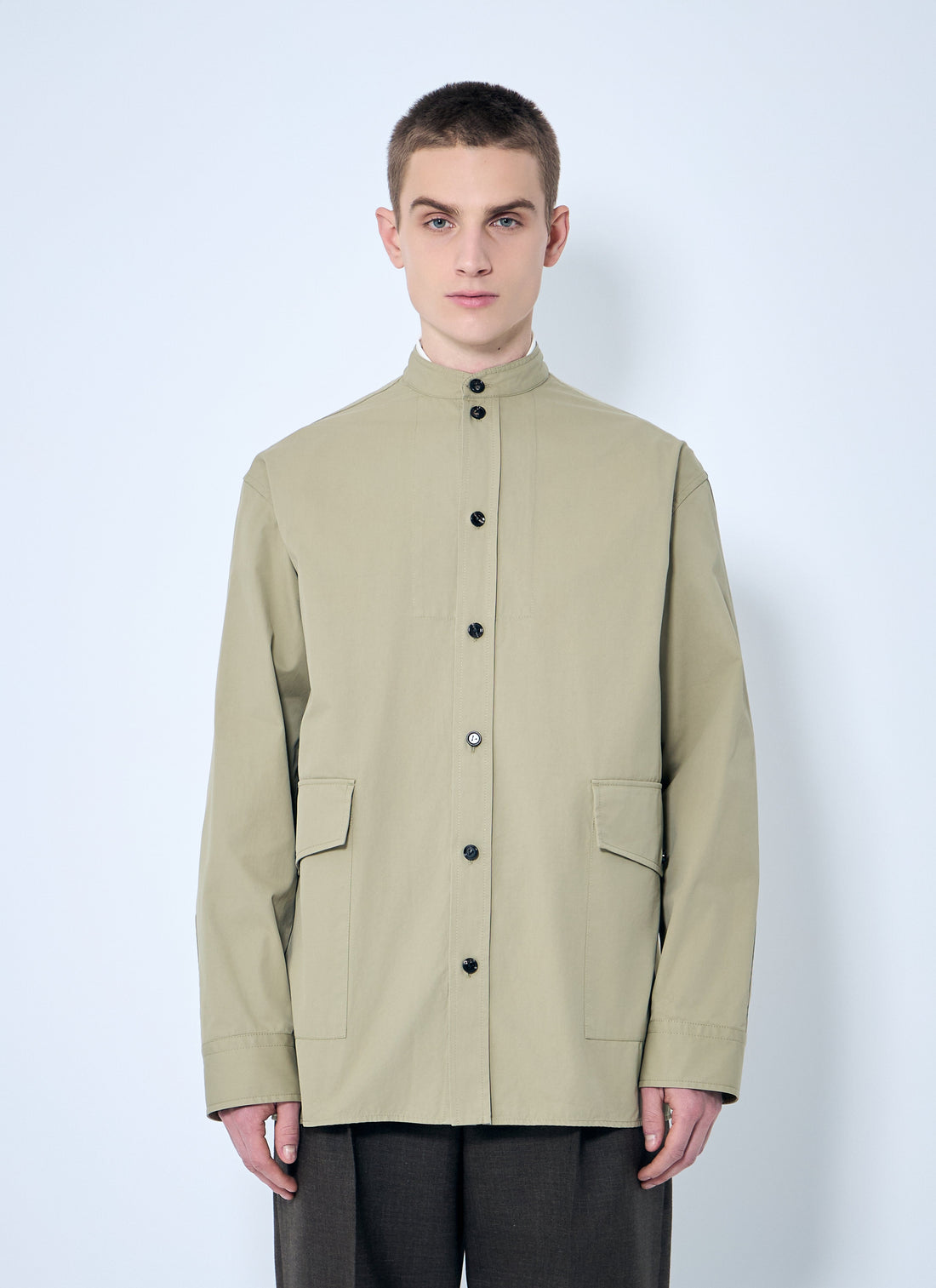 Bottega Veneta Men Light-Cotton Twill Overshirt by Luosophy