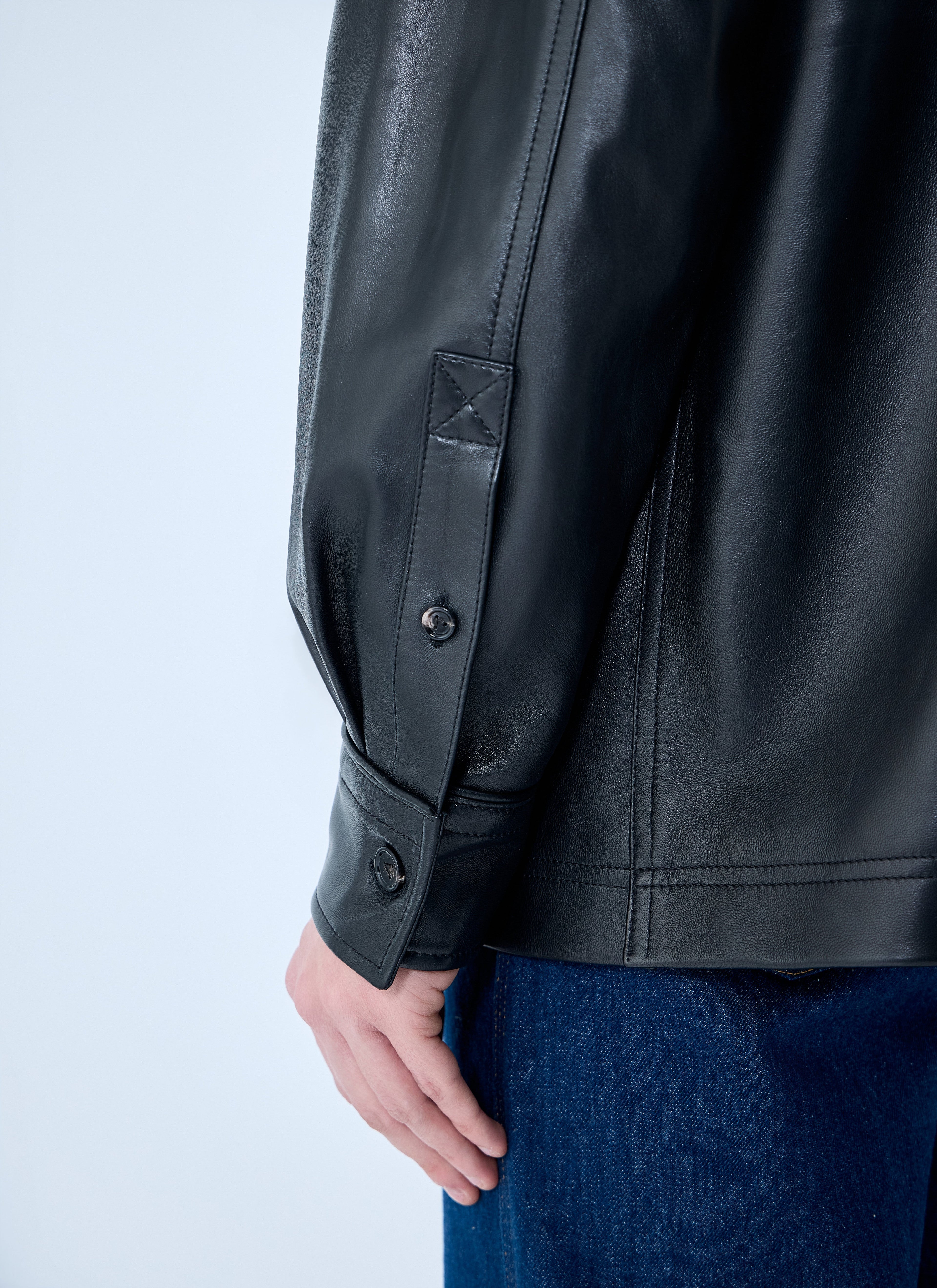 Bottega Veneta Men Leather Pyjama Shirt by Luosophy