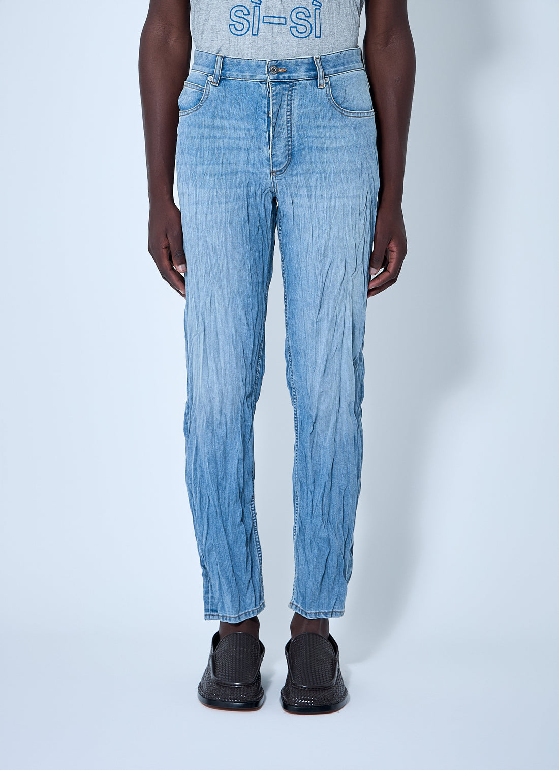 Bottega Veneta Men Crushed Jeans by Luosophy