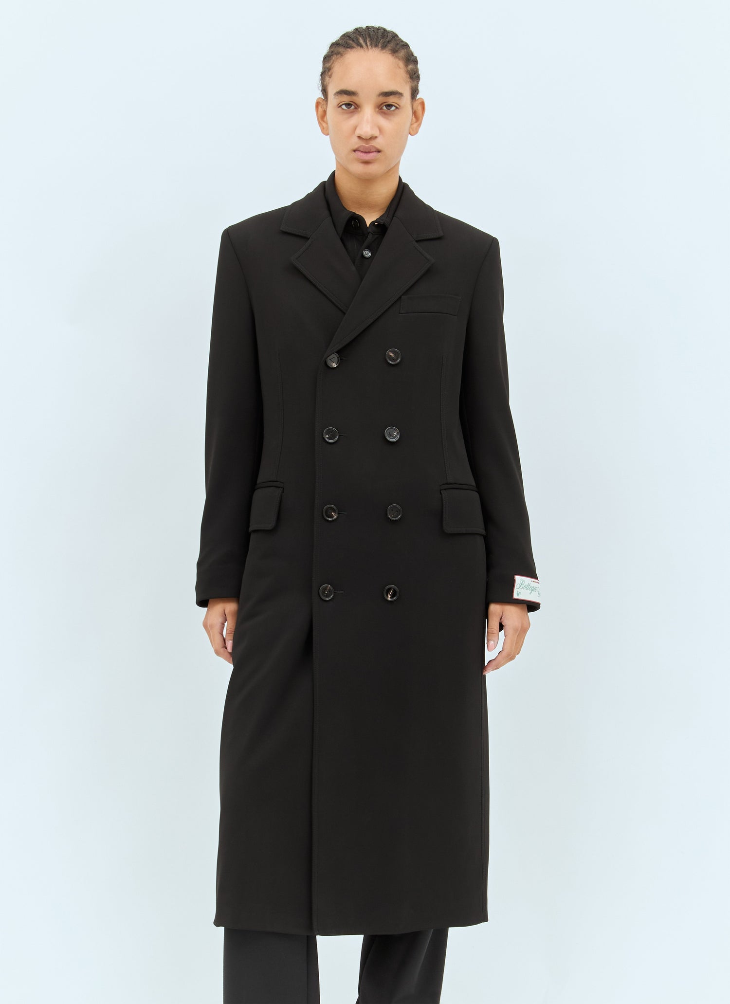 Bottega Veneta Women Matt Fluid Viscose Jersey Coat by Luosophy