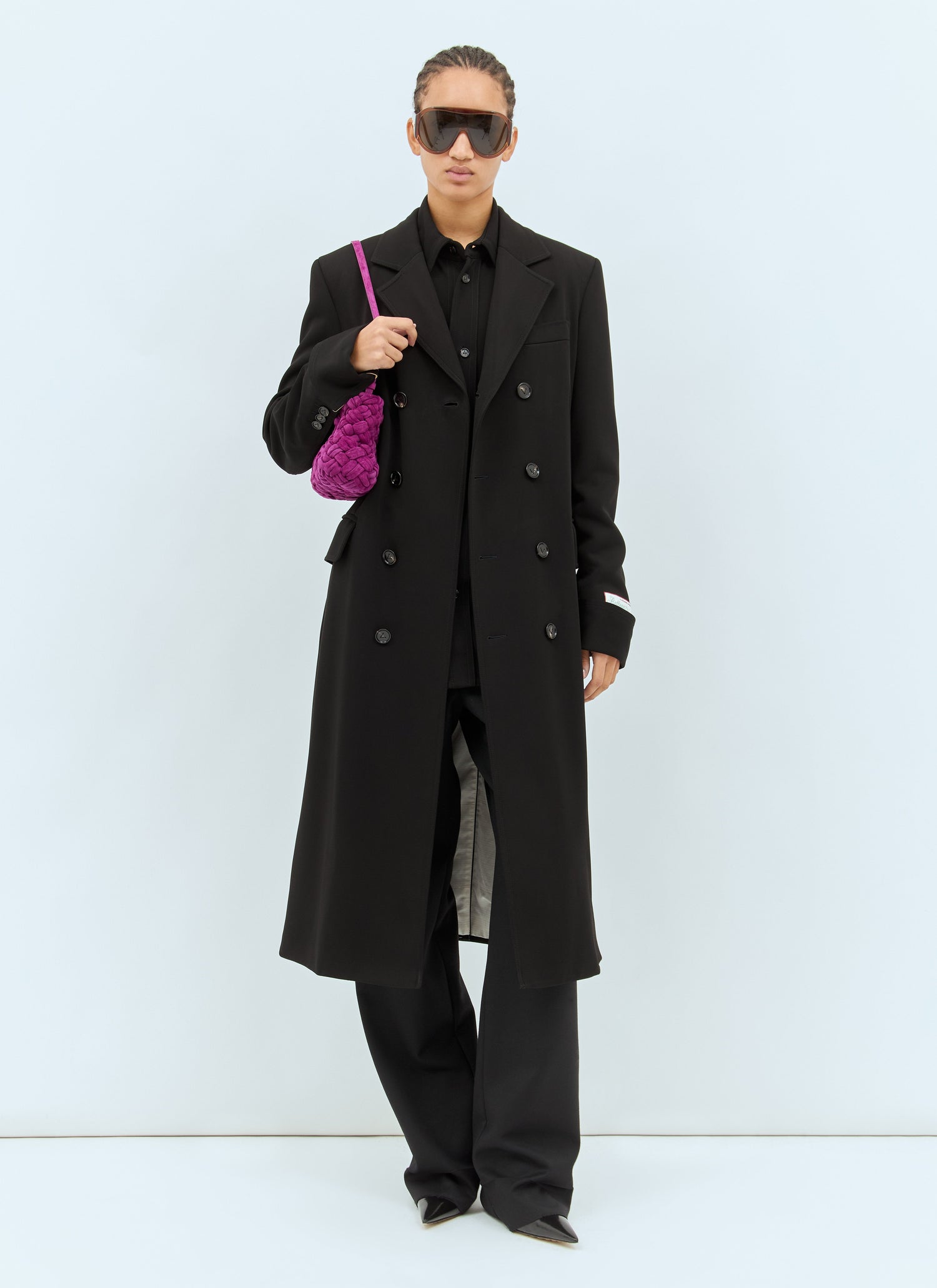 Bottega Veneta Women Matt Fluid Viscose Jersey Coat by Luosophy