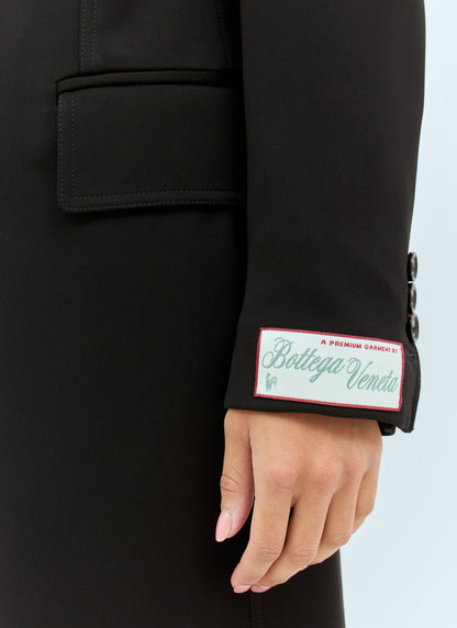 Bottega Veneta Women Matt Fluid Viscose Jersey Coat by Luosophy