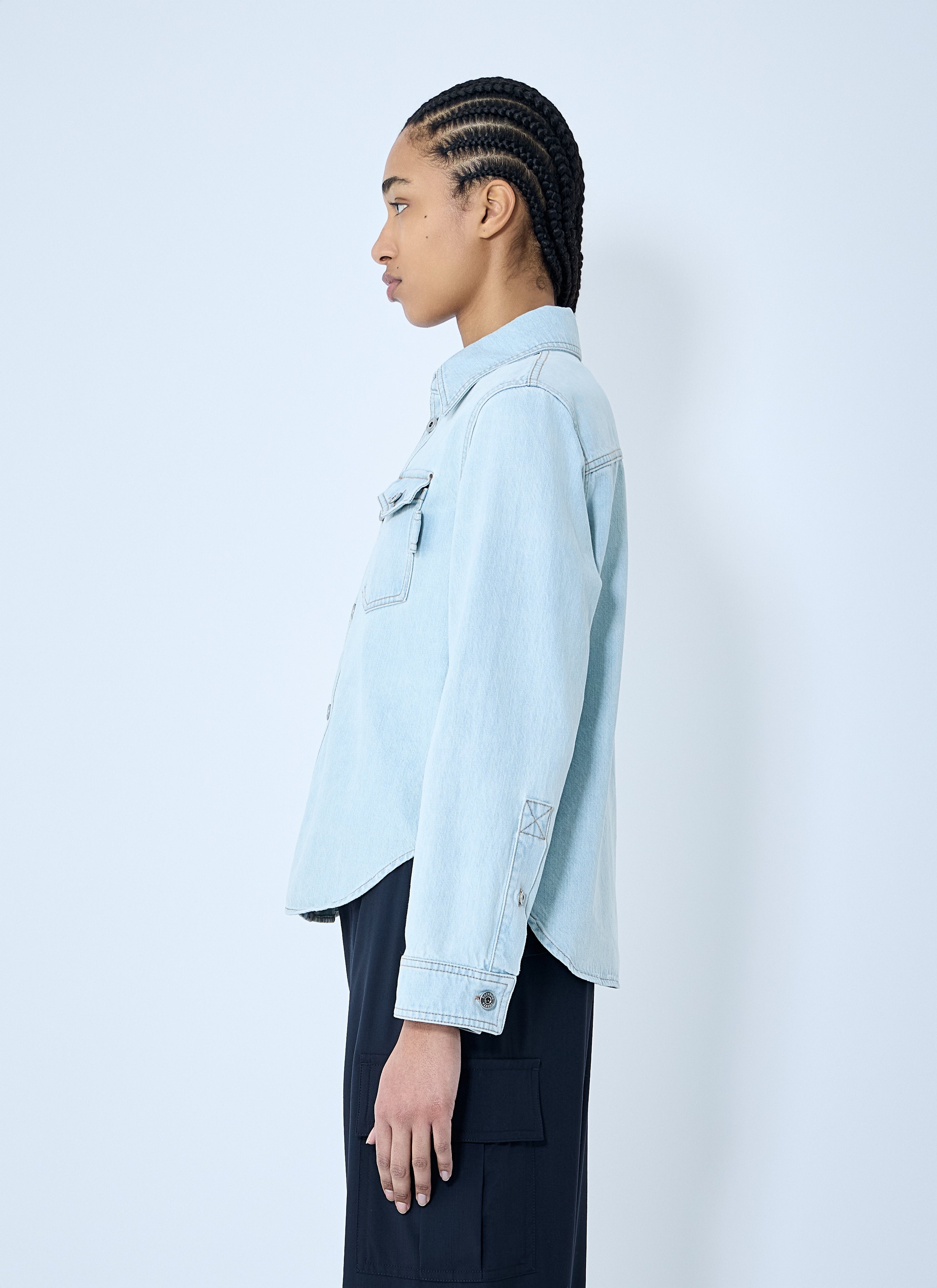 Bottega Veneta Women Extra Bleach Denim Shirt by Luosophy