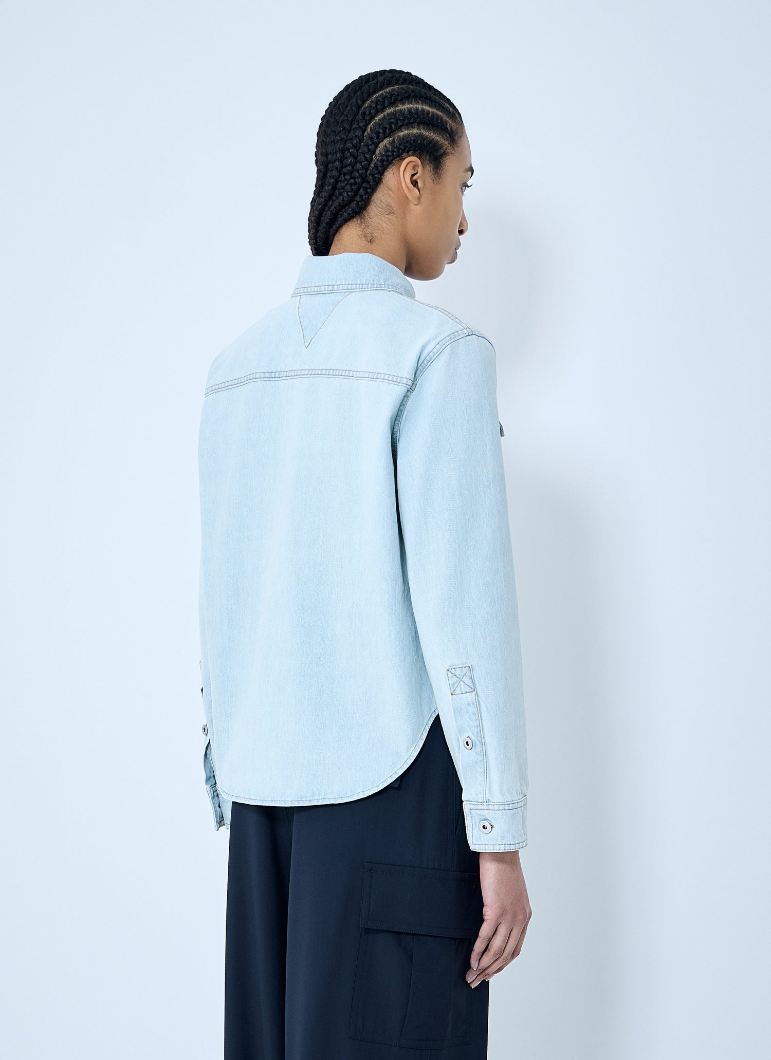 Bottega Veneta Women Extra Bleach Denim Shirt by Luosophy