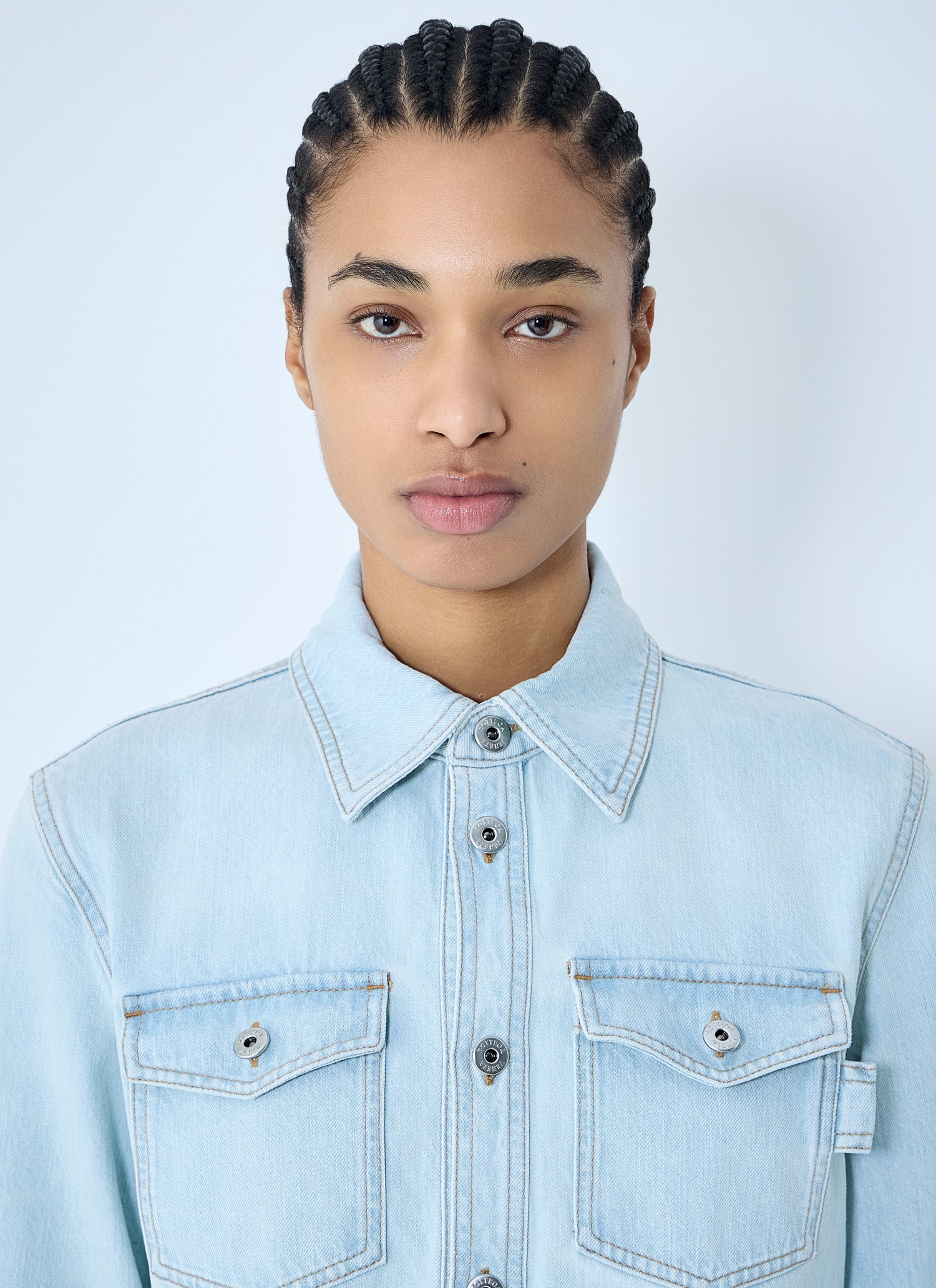 Bottega Veneta Women Extra Bleach Denim Shirt by Luosophy