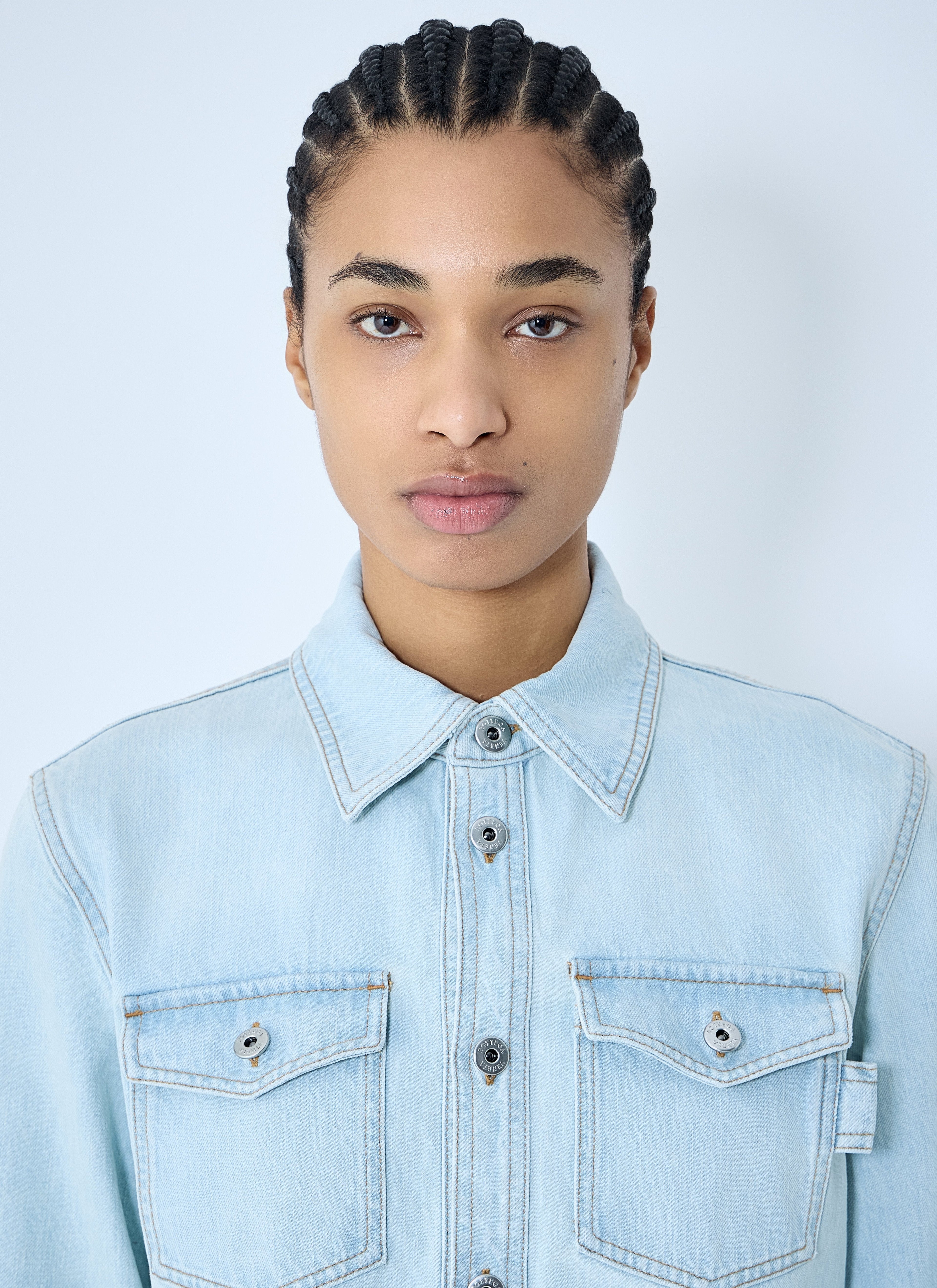 Bottega Veneta Women Extra Bleach Denim Shirt by Luosophy
