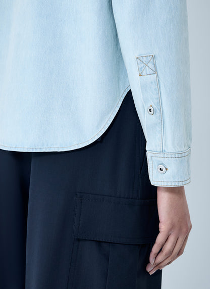 Bottega Veneta Women Extra Bleach Denim Shirt by Luosophy
